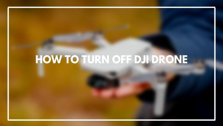 How to turn off DJI drone