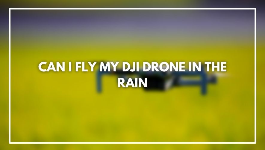 Can I Fly My DJI In The Rain