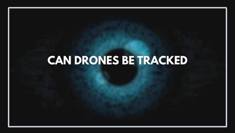 Can Drones be Tracked